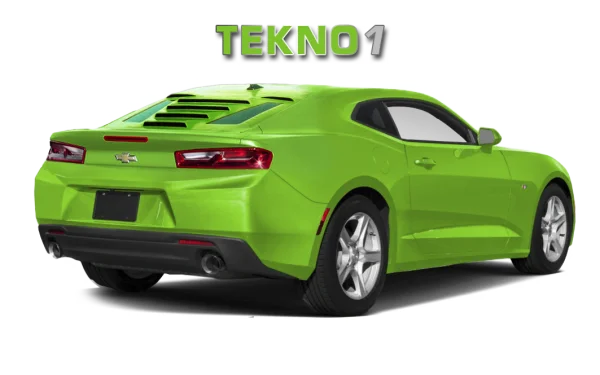 Lime Green Chevrolet Camaro PNG Transparent Background
