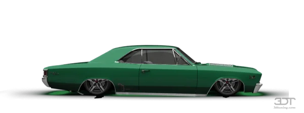 Green Classic Muscle Car PNG Transparent Background