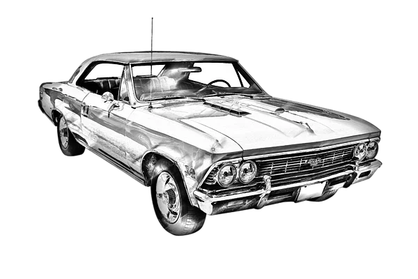 Classic Muscle Car PNG Transparent Background