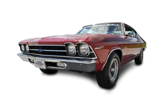 Red 1969 Yenko Chevelle Muscle Car PNG Transparent