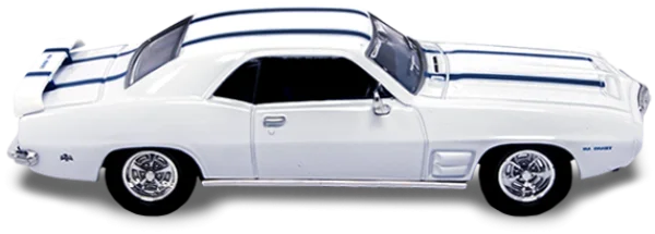 White Classic Muscle Car PNG Transparent Background