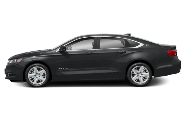 Dark Gray Chevrolet Impala Sedan PNG Transparent Background