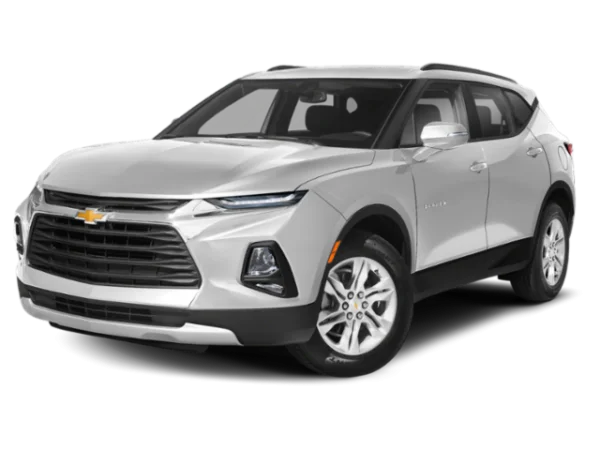 Silver Chevrolet Blazer SUV PNG Transparent Background