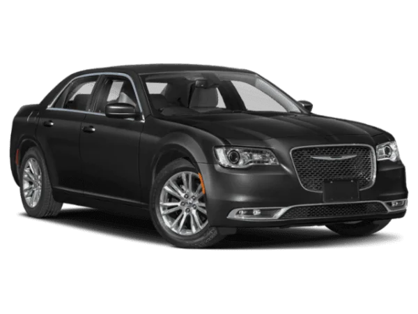 Black Chrysler 300 Sedan PNG Transparent Background