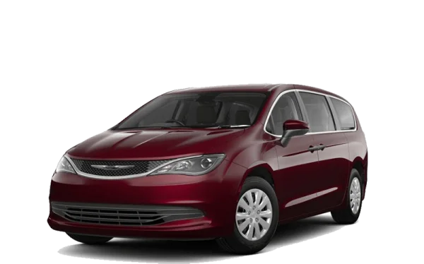 Red Minivan PNG Transparent Background