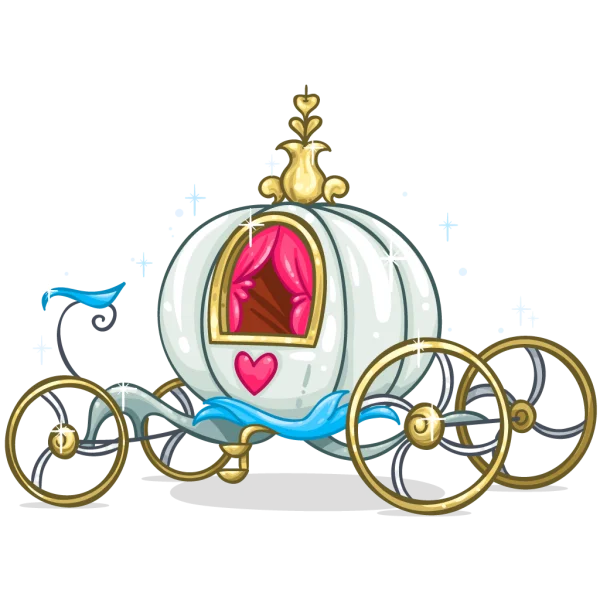 Magical Fairy Tale Pumpkin Carriage PNG