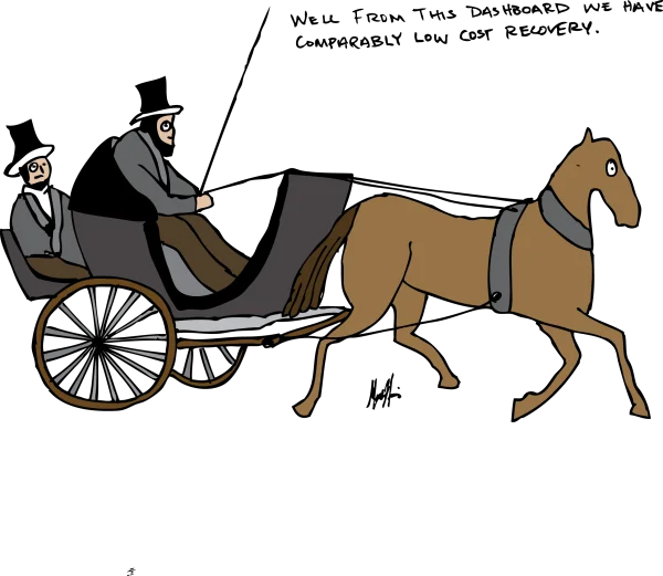 Cartoon Horse and Carriage PNG Transparent Background