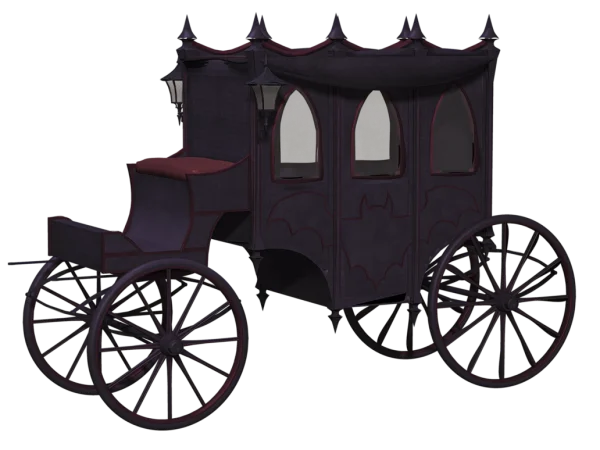 Gothic Vampire Carriage PNG Transparent Background