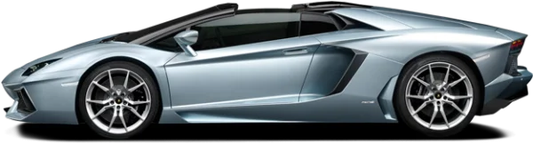Light Blue Lamborghini Aventador Convertible PNG