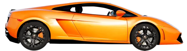 Orange Lamborghini Sports Car PNG Transparent Background