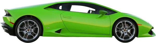 Green Lamborghini Huracan PNG Transparent Background