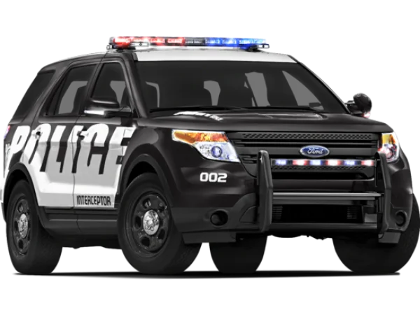 Black Police SUV Transparent PNG