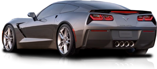 Grey Chevrolet Corvette C7 Sports Car PNG