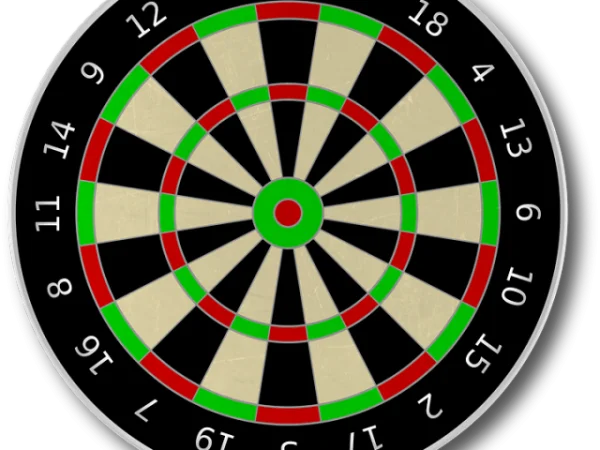Classic Dartboard PNG Transparent Background