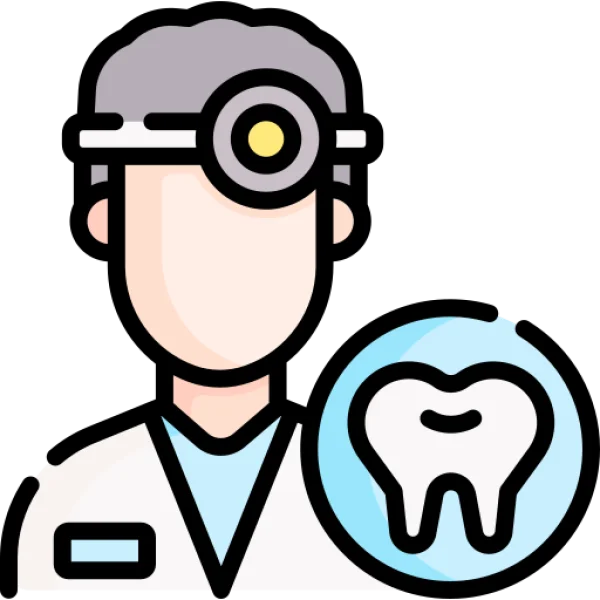 Dentist with Tooth Icon PNG Transparent