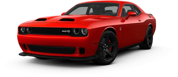 Red Dodge Challenger SRT PNG Transparent Background