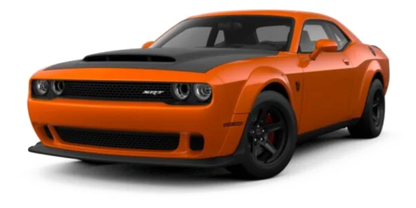Orange Dodge Challenger SRT PNG