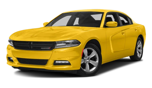 Yellow Dodge Charger PNG Transparent Background