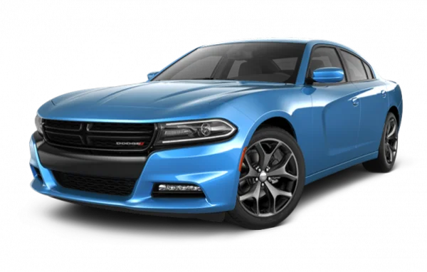 Blue Dodge Charger Car PNG Transparent Background