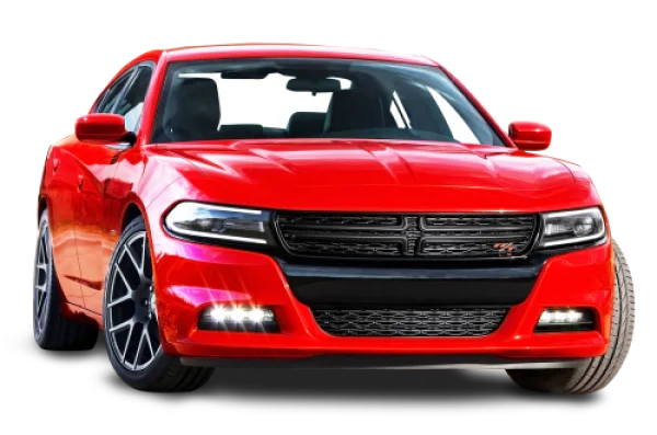 Red Dodge Charger Car PNG Transparent Background