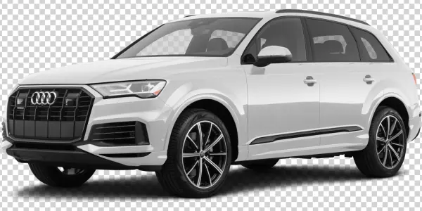 White Audi Q7 SUV PNG Transparent