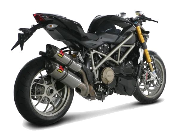 Ducati Motorcycle with Akrapovic Exhausts PNG