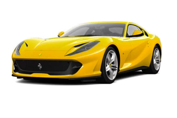 Yellow Ferrari Sports Car PNG Transparent