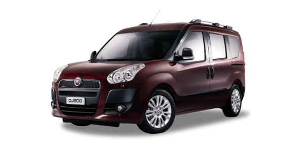 Red Fiat Doblo Car PNG Transparent Background
