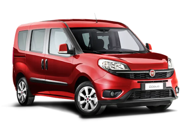 Red Fiat Doblo Van Transparent PNG