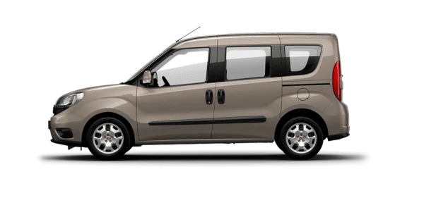 Beige Cargo Van PNG Transparent Background