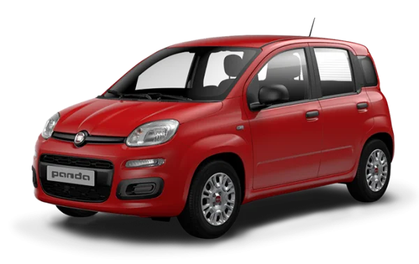 Red Fiat Panda Car PNG