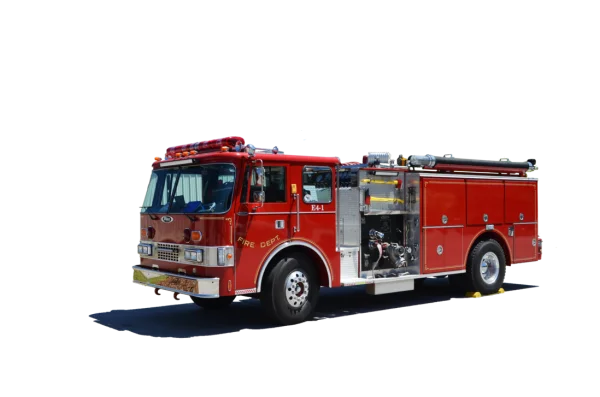 Red Fire Truck PNG Transparent Background
