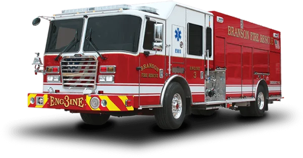 Branson Fire Rescue Truck PNG Transparent Background