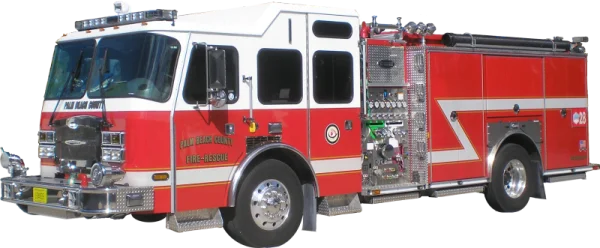 Red Fire Truck PNG Transparent Background