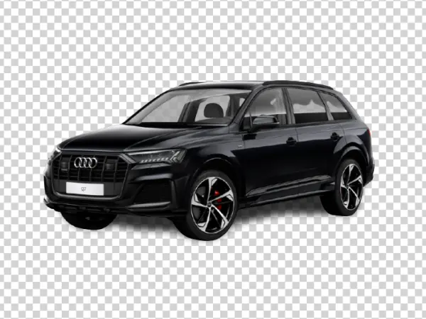 Black Audi Q7 SUV PNG Transparent