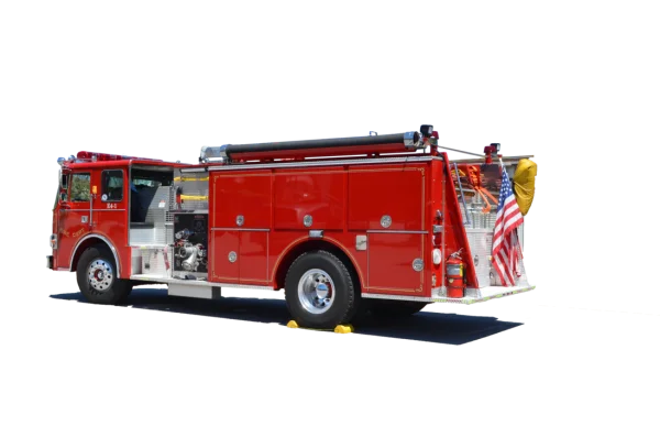 Red Fire Truck PNG Transparent Background