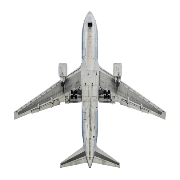Airplane Underside View PNG Transparent Background