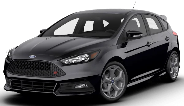 Black Ford Focus ST Hatchback Car PNG Transparent