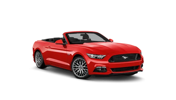 Red Ford Mustang Convertible PNG Transparent Background