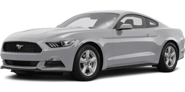 Silver Ford Mustang Car PNG Transparent Background