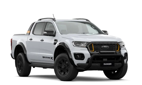 White Ford Ranger Wildtrak X Pickup Truck PNG