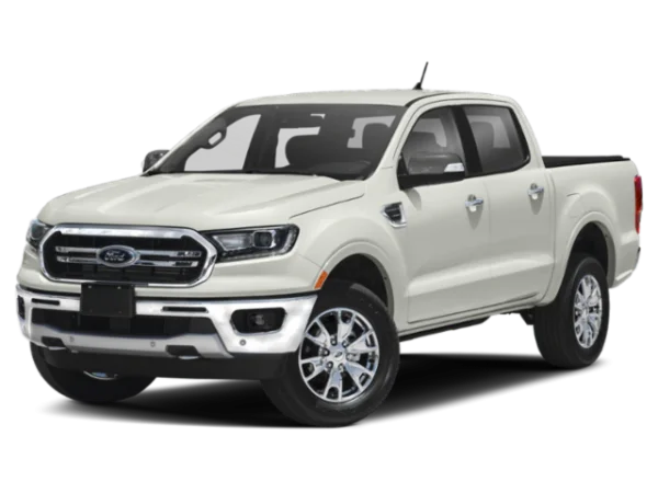 White Ford Ranger Pickup Truck PNG Transparent Background