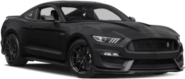 Dark Grey Ford Mustang Sports Car PNG Transparent