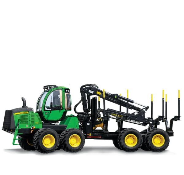John Deere Forwarder Logging Machine PNG Transparent Background