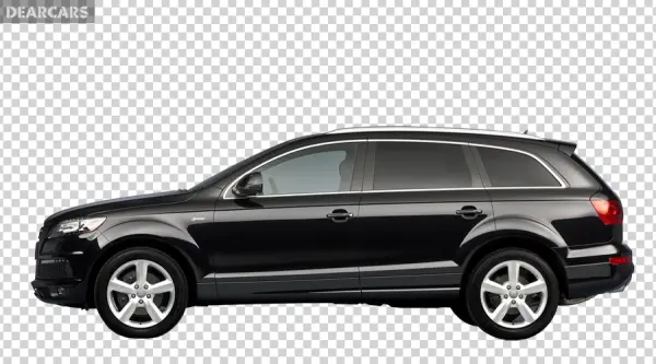 Black Audi Q7 SUV Transparent PNG