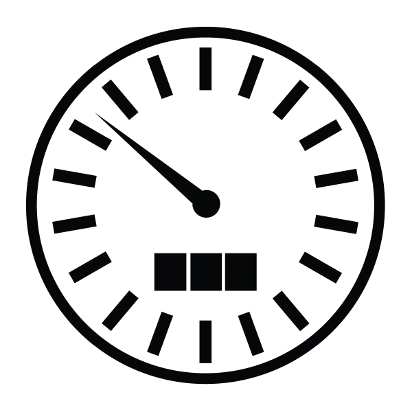 Outline Speedometer Icon PNG Transparent Background
