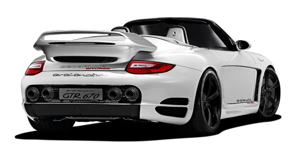 White Gemballa Avalanche GTR 670 Sports Car PNG