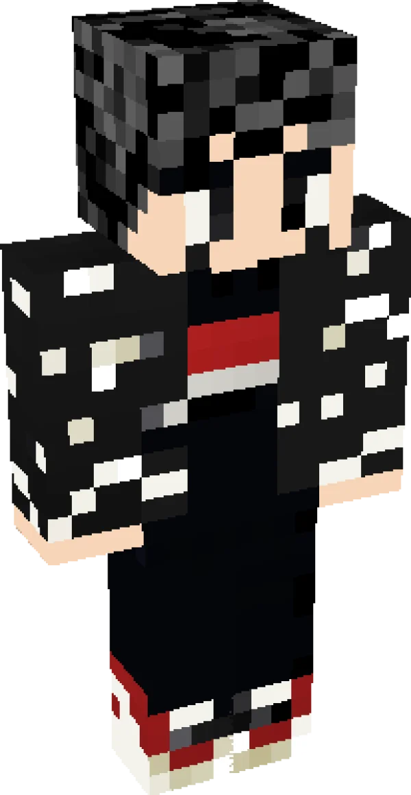 Trendy E-Boy Minecraft Skin PNG Transparent