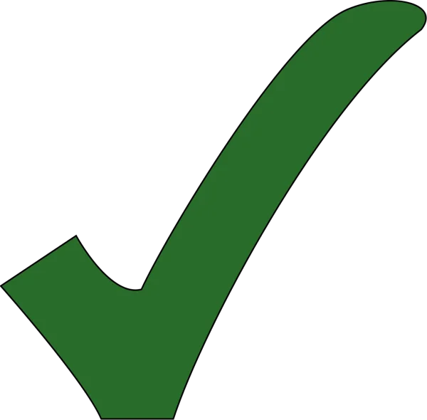 Green Checkmark Icon PNG Transparent Background