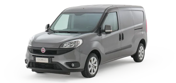 Gray Fiat Doblo Van PNG Transparent Background